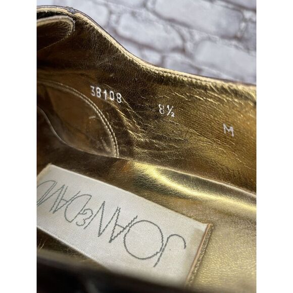 Joan & David Brown Aligator Embossed Leather Lace Oxfords Women Sz 8.5M US/39EU - Picture 6 of 16